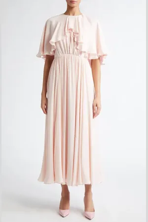 Giambattista Valli Cape Overlay Georgette Dress in at Nordstrom, Size 12 Us