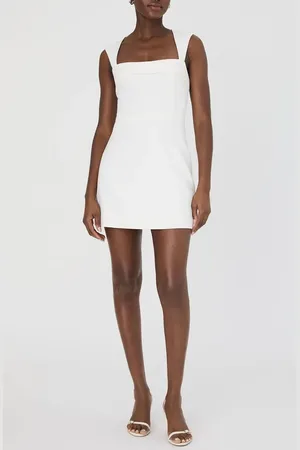 French Connection Whisper Square Neck Minidress in at Nordstrom, Size 4