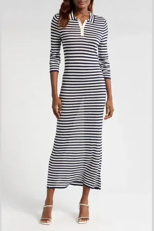 WAYF Colette Stripe Long Sleeve Knit Dress in at Nordstrom, Size X-Large