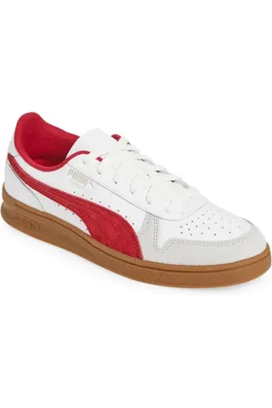 PUMA Indoor Sneaker in White-Dark Crimson-Gum at Nordstrom, Size 7