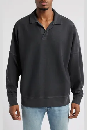 BP. Oversize Johnny Collar French Terry Sweatshirt in at Nordstrom, Size Small