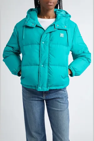 Sporty & Rich Running Woman Hooded Down Puffer Jacket in at Nordstrom, Size X-Small