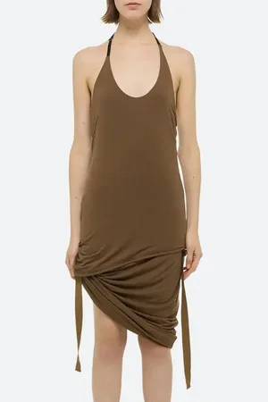 Helmut Lang Harness Detail Knit Halter Top in at Nordstrom, Size Large