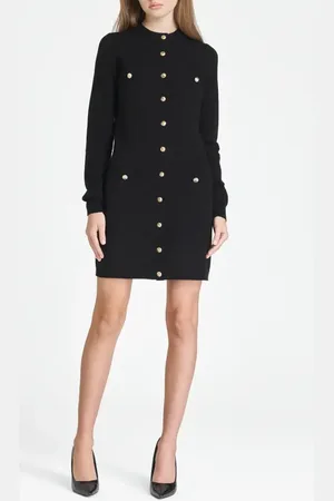 WAYF Becca Belted Long Sleeve Sweater Minidress in at Nordstrom, Size X-Small