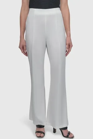 DKNY Wide Leg Scuba Knit Pants in at Nordstrom, Size X-Large