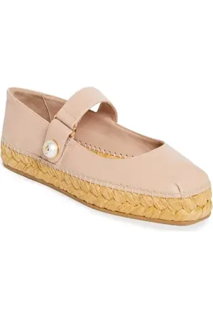 Jimmy Choo Fayence Espadrille Mary Jane Flat in at Nordstrom, Size 6Us