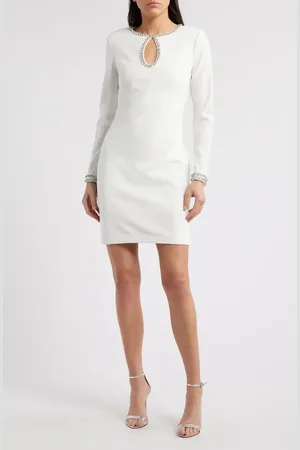 Vince Camuto Embellished Long Sleeve Cocktail Dress in at Nordstrom, Size 0