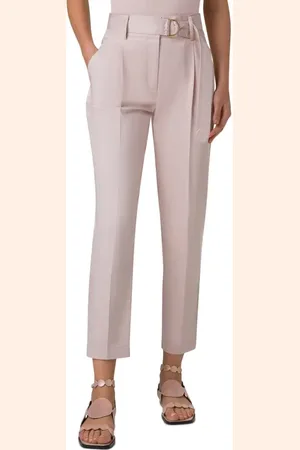AKRIS Fred Belted Stretch Cotton Pants in at Nordstrom, Size 8
