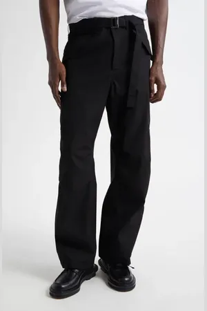 SACAI Belted Cotton Twill Pants in at Nordstrom, Size 1