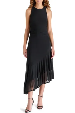 Steve Madden Laney Asymmetric Mesh Dress in at Nordstrom, Size X-Small