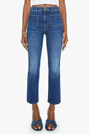 Mother The Hustler Patch Pocket Ankle Bootcut Jeans in at Nordstrom, Size 24