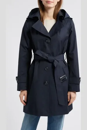 Sam Edelman Double Breasted Trench Coat in at Nordstrom, Size X-Small