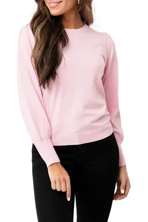 GIBSONLOOK Silver Bells Blouson Sleeve Sweater in at Nordstrom, Size X-Large