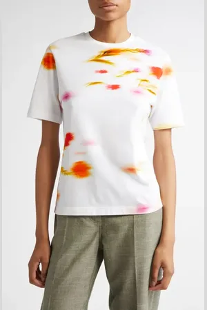Salvatore Ferragamo Blossom Print Cotton T-Shirt in at Nordstrom, Size X-Small