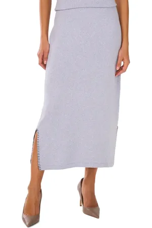 Vince Camuto Whipstitch Midi Sweater Skirt in at Nordstrom, Size X-Large