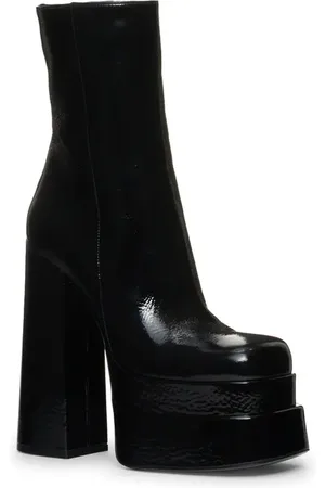 VERSACE Patent Leather Platform Bootie in at Nordstrom, Size 8.5Us