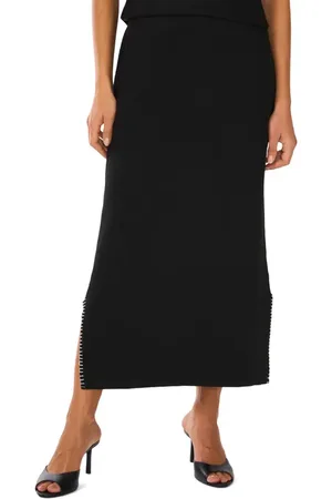 Vince Camuto Whipstitch Midi Sweater Skirt in at Nordstrom, Size Large