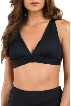 La Blanca Shirred Bikini Top in at Nordstrom, Size 2