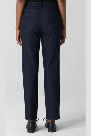 Eileen Fisher High Waist Ankle Slim Jeans in at Nordstrom, Size Petite P