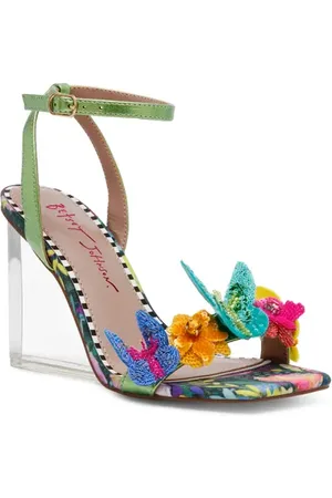 Betsey Johnson Apolo Ankle Strap Wedge Sandal in at Nordstrom, Size 7.5
