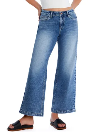 HINT OF BLU Clever High Waist Wide Leg Jeans in at Nordstrom, Size 27