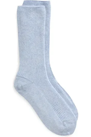 Johnstons Of Elgin Cashmere Rib Crew Socks in at Nordstrom