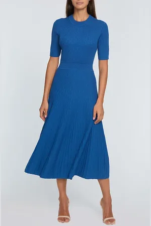 ELIE TAHARI Kaya Rib Midi Sweater Dress in at Nordstrom, Size Small