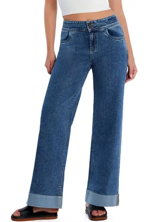HINT OF BLU Mighty High Waist Wide Leg Jeans in at Nordstrom, Size 25