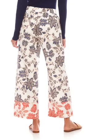 Karen Kane Wide Leg Drawstring Cotton Pants in at Nordstrom, Size Small