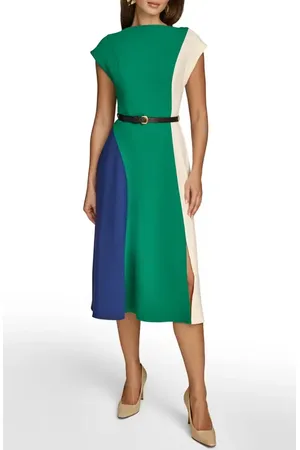Donna Karan Colorblock Midi Dress in at Nordstrom, Size 8