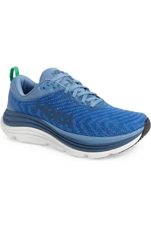 Hoka One One Gaviota 5 Running Shoe in Downpour /Thunder Cloud at Nordstrom, Size 8