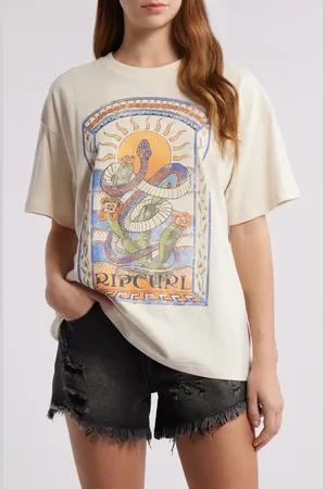 Rip Curl Luz Solar Heritage Cotton Graphic T-Shirt in at Nordstrom, Size Small