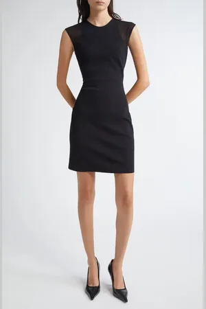 Stella McCartney Miracle Cap Sleeve Compact Knit Dress in at Nordstrom, Size Large