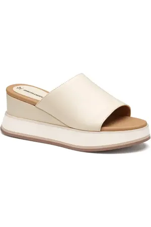 Johnston & Murphy Colleen Platform Wedge Slide Sandal in at Nordstrom, Size 9.5