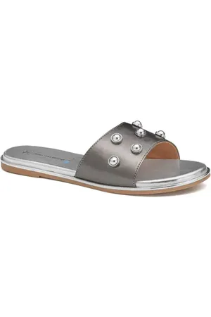 Johnston & Murphy Shayla Embellished Slide Sandal in at Nordstrom, Size 7.5