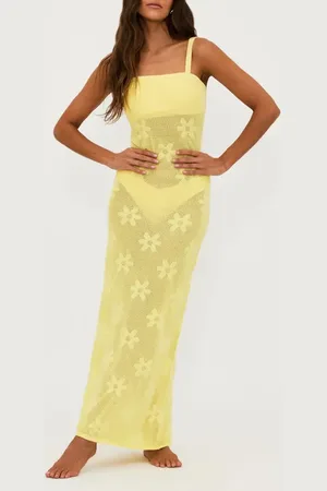 Beach Riot Conrad Sheer Cover-Up Maxi Dress in at Nordstrom, Size Medium