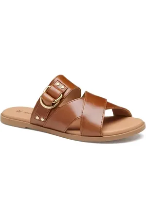 Johnston & Murphy Shayla Crossover Slide Sandal in at Nordstrom, Size 9.5