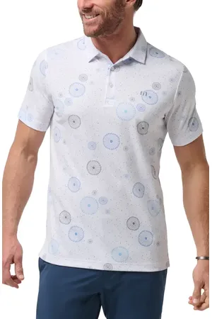 Travis Mathew Caught Inside Medallion Print Polo in at Nordstrom, Size Medium