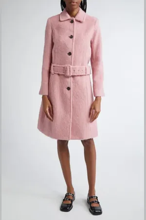 SANDY LIANG Norwich Belted Alpaca & Wool Blend Coat in at Nordstrom, Size Small