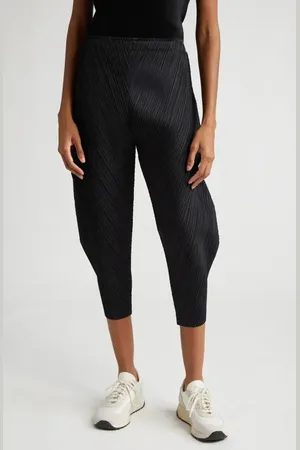 PLEATS PLEASE ISSEY MIYAKE Thicker Bottoms 1 Pleated High Waist Crop Pants in at Nordstrom, Size 2