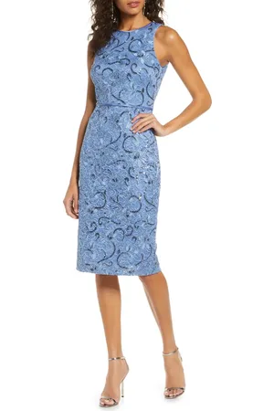 Vince Camuto Sequin Lace Sleeveless Sheath Dress in at Nordstrom, Size 14