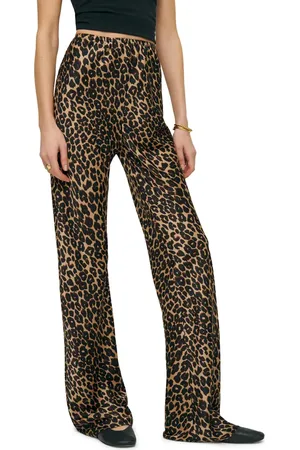 Reformation Gale High Waist Satin Pants in at Nordstrom, Size Small