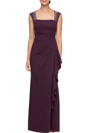 Alex Evenings Embellished Illusion Mesh Gown in at Nordstrom, Size 16