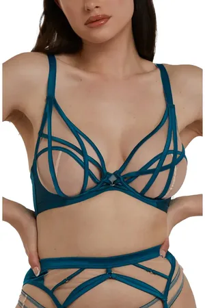 Playful Promises Ramona Illusion Mesh Underwire Bra in at Nordstrom, Size 34I