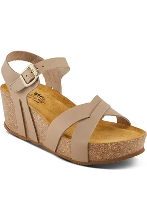 Spring Step Burton Ankle Strap Platform Wedge Sandal in at Nordstrom, Size 6.5-7Us