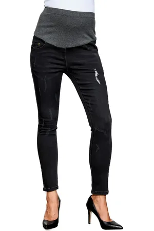 Maternal America Over the Bump Maternity Ankle Jeans in at Nordstrom, Size X-Small