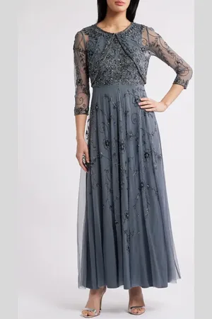 Pisarro Nights Embellished Cocktail Dress with Open Front Jacket in at Nordstrom, Size 6P