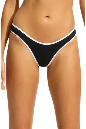 Seafolly Scoop High Cut Colorblock Bikini Bottoms in at Nordstrom, Size 8 Us