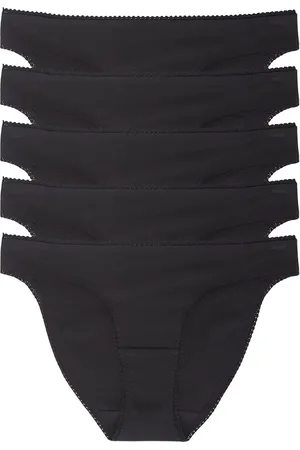 On Gossamer 5-Pack Cabana Stretch Cotton Bikinis in at Nordstrom, Size Large