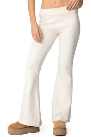 Edikted Plush Flare Pants in at Nordstrom, Size X-Small